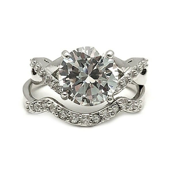Brightt Cubic Zirconia Solid .92 Sterling Silver Ring Sizes 3-12 